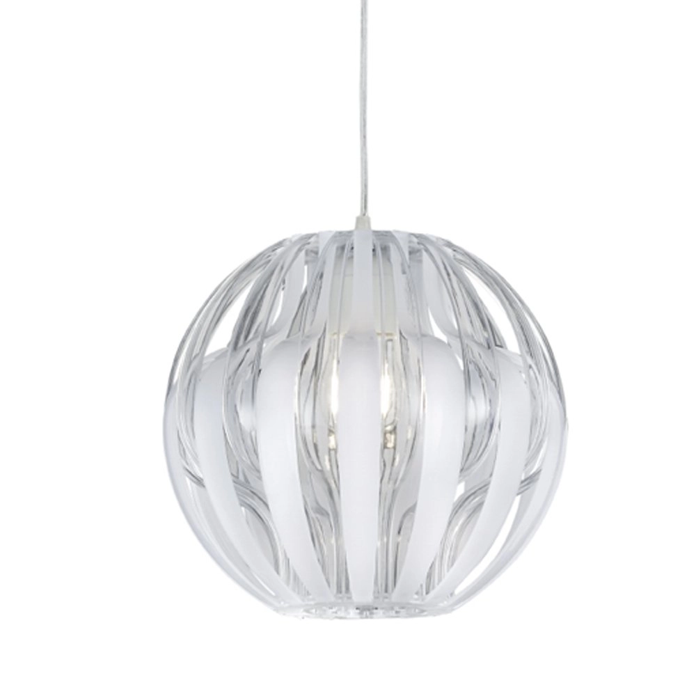 Lampe à suspension Pumpkin 30 cm blanc Trio 4017807346442