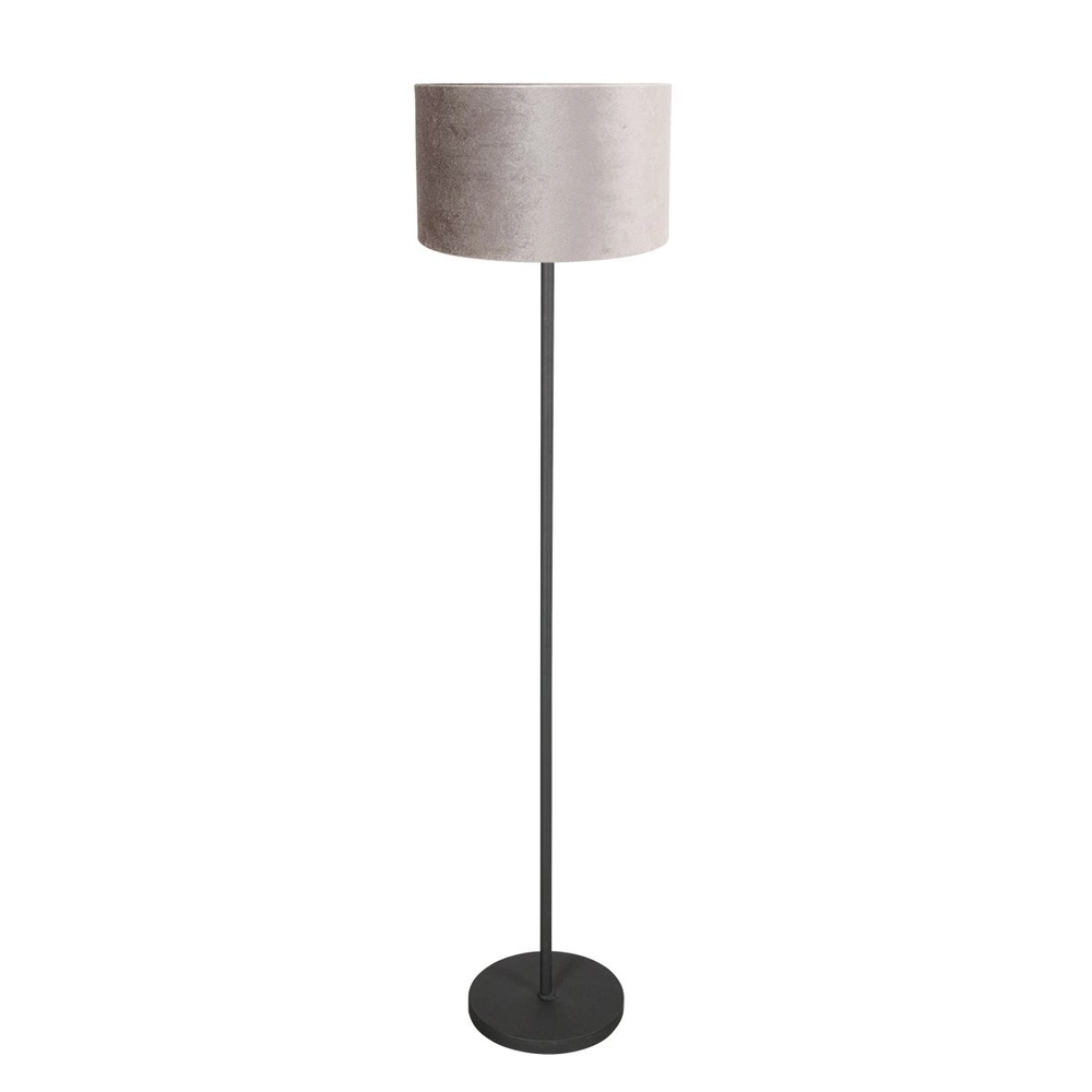 Lampadaire noir Noor avec capot gris Steinhauer 8712746182354