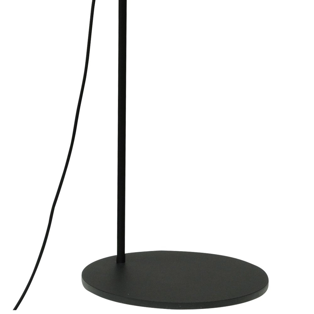 Lampadaire noir Bounty réglable avec verre rond Masterlight 8718121247854