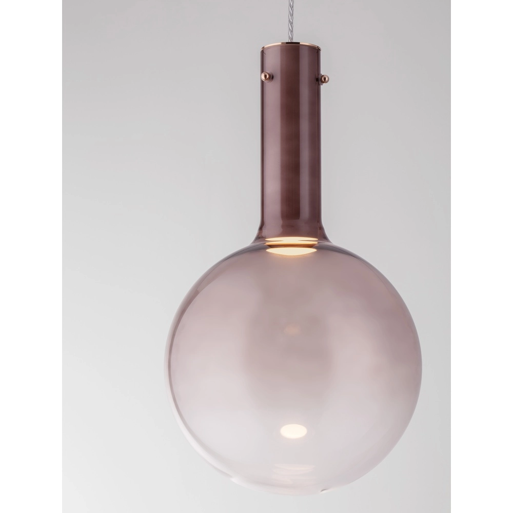 Suspension Nostos verre brun