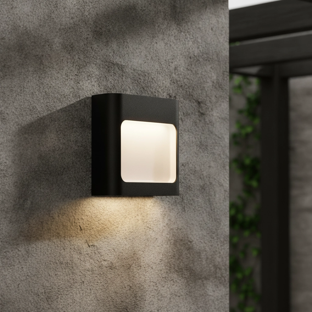 Applique murale noire Tall en bas