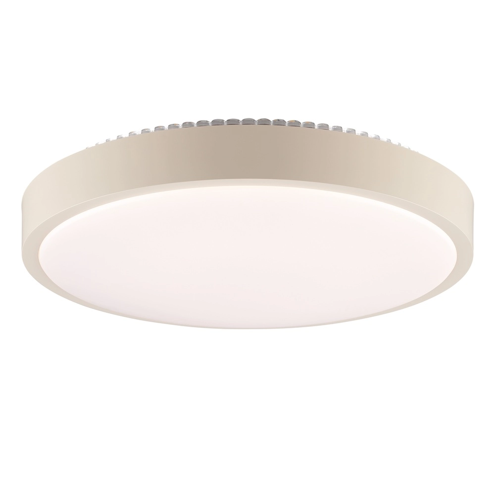 Éclairage de plafond Solistra brun sable avec Ø blanc 34,5 cm Brilliant 4004353477614