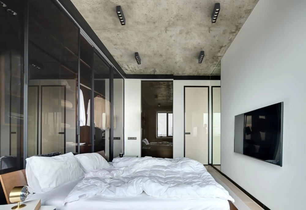 Spot en saillie noir Midi Led 5x1 LED - 3000K Lyora 5903139100557