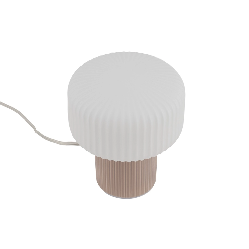 Lampe de table Tika rose Ø 16cm Lyora 5903139119801