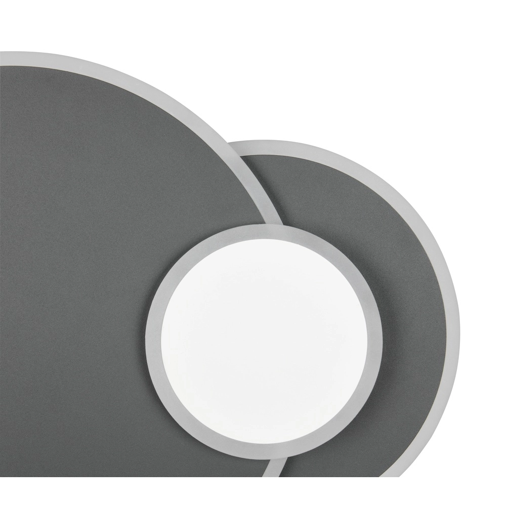 Lampe de plafond ronde Serea Noir Trio 4017807703818