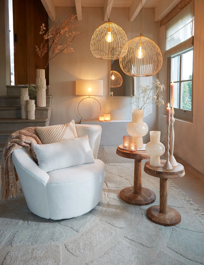 Suspension crème Rilana Ø 45cm Light & Living 8717807649784