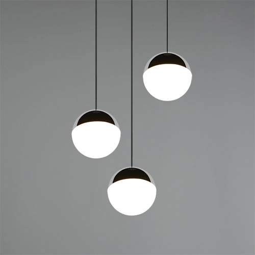 Lampe pendante à 3 lampes Senta chrome rond Trio 4017807685824