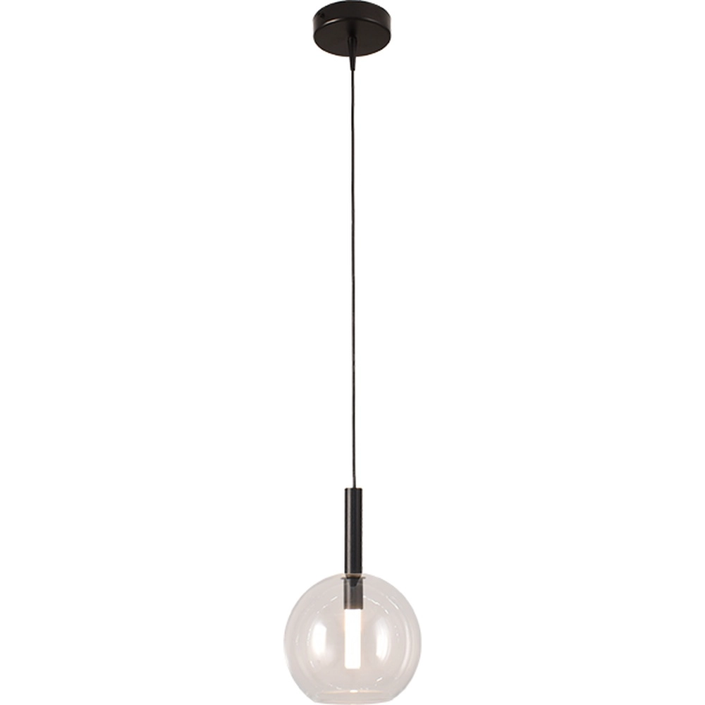 Lampe pendante Ø 17cm Lido Ball avec du verre transparent