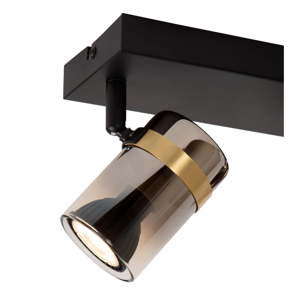 Projecteur de plafond Upton 2-noir clair Lucide 5411212570024
