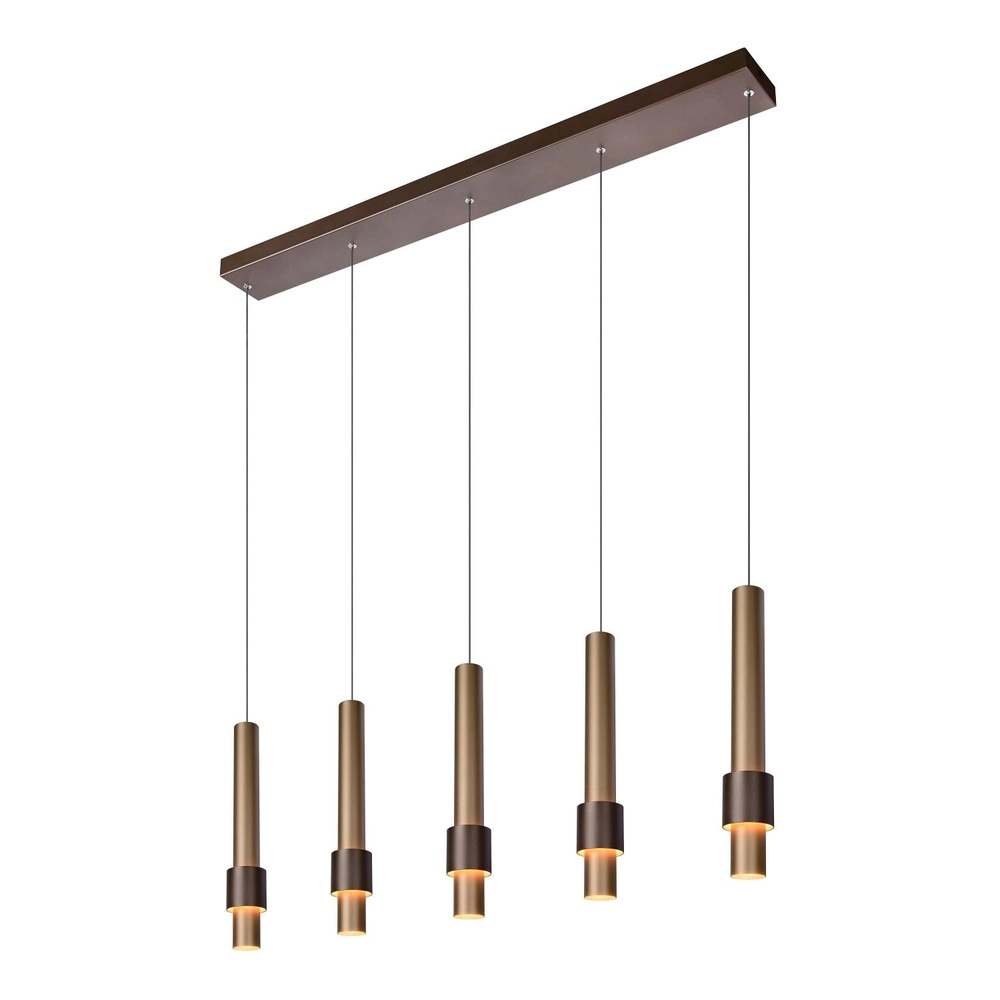 Lampe suspendue élégante Margary 5-café brun clair Lucide 5411212241900