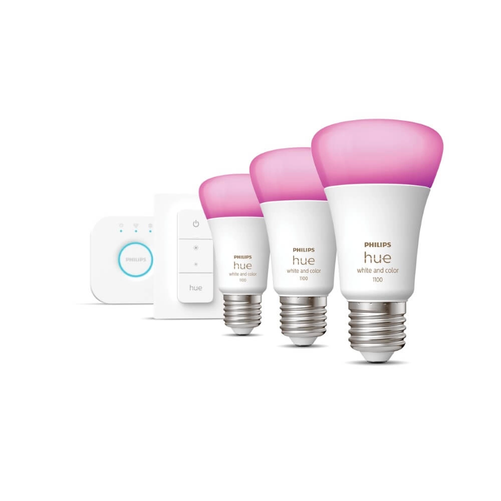 Hue Starterpack - E27 - 11W - White and Color lot de 3 Philips 8719514291355