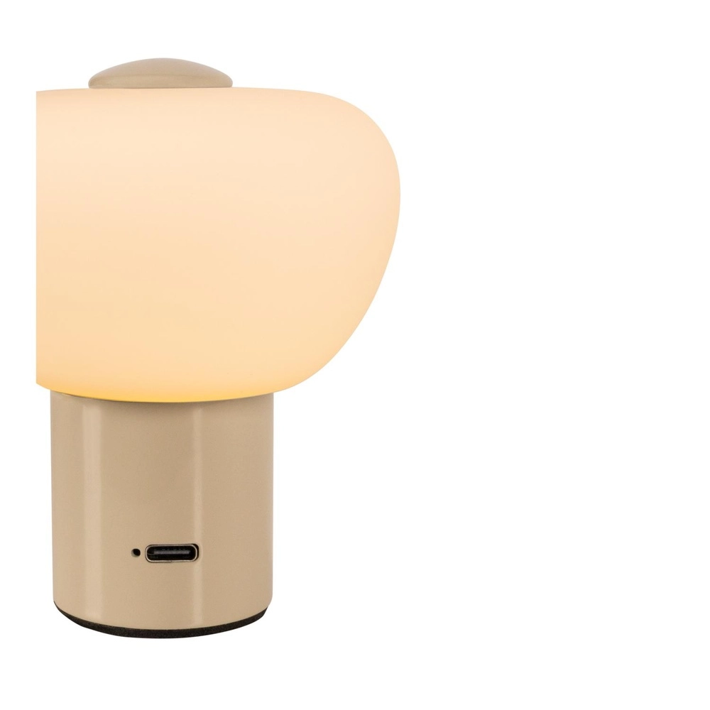 Lampe de table rechargeable Gustav brun sable Lucide 5411212442086