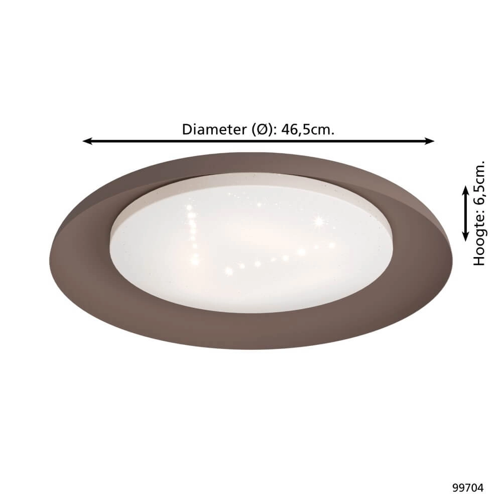 Plafonnier Moka Penjamo Ø 46,5 cm Eglo 9002759997045