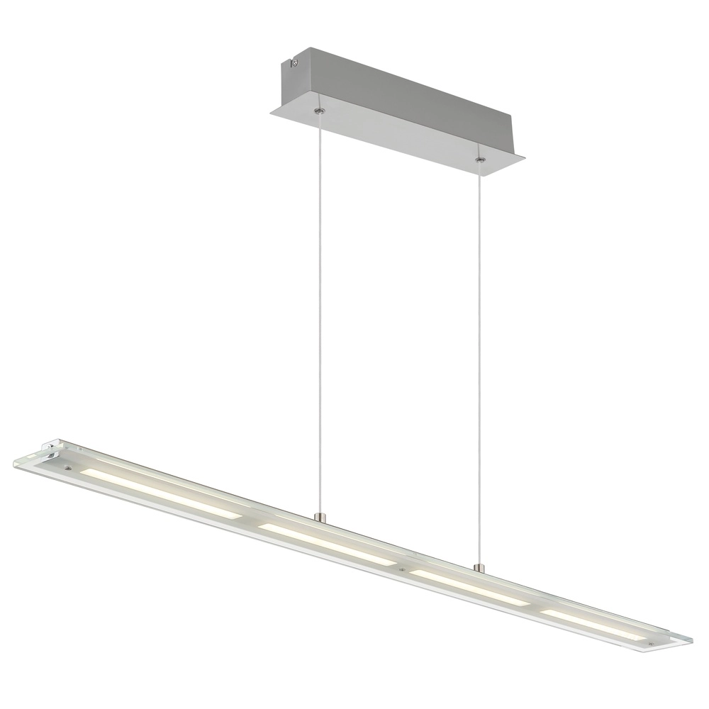 Lampe suspendue Novak nickel 115cm Globo 9007371589029