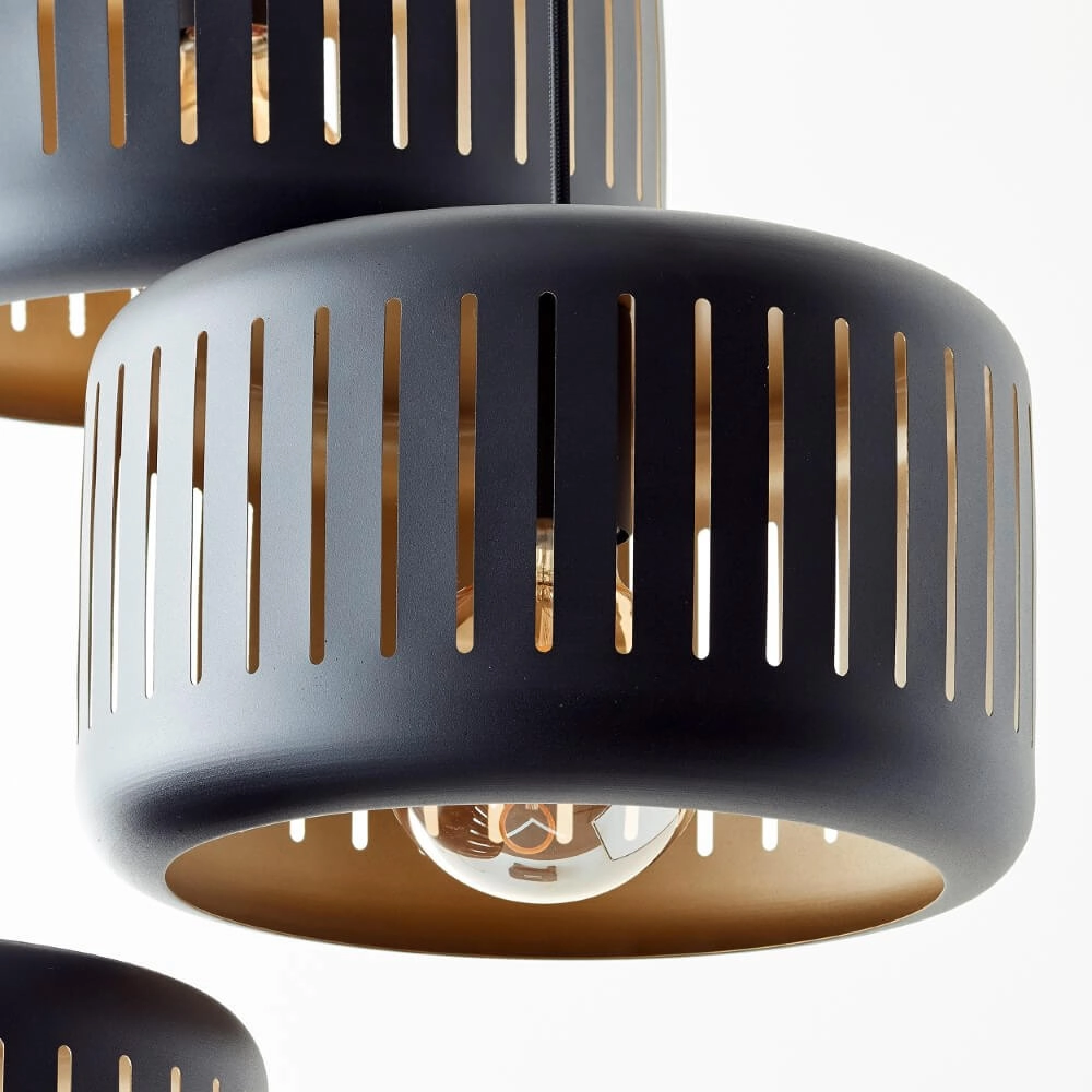 Lampe suspendue Vide Tyas noir Ø 52cm Brilliant 4004353411489