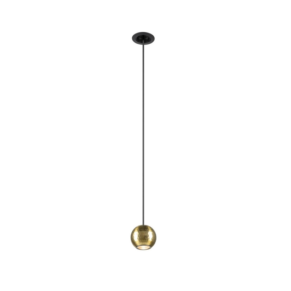 Suspension encastrée Dysko noir avec or Suspension encastrée Dysko noir avec or
