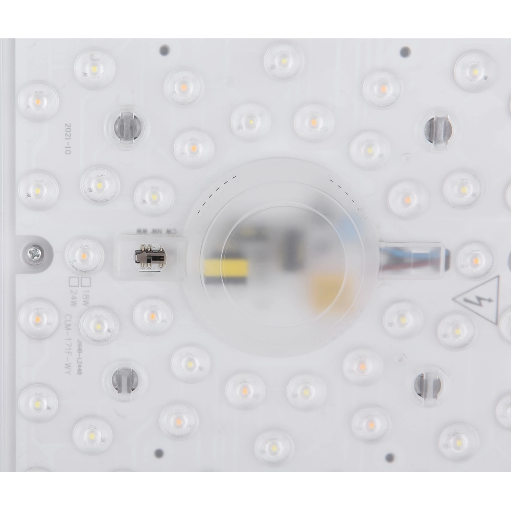 Lampe de plafond Bruno 39 cm carrés noirs avec du bois Globo 9007371433469