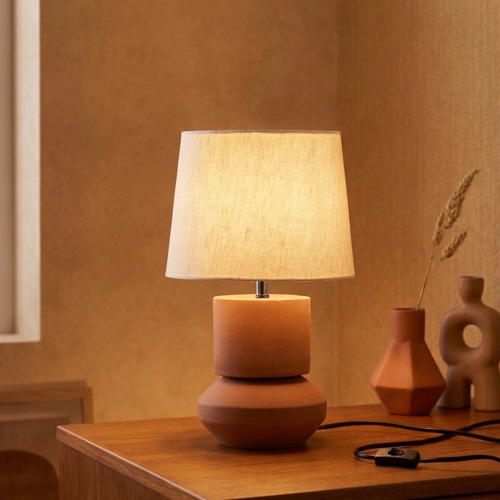 Lampe de table Izumi terre cuite