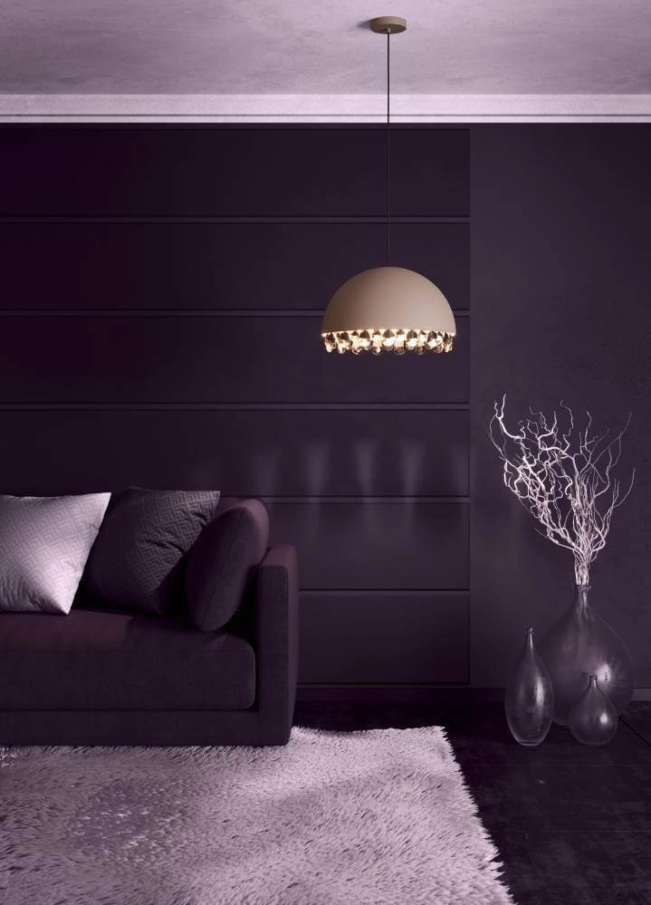 Lampe à suspension Moka avec cristal Gaetano 2 Ø 45 cm Stars of Light 9002759399481