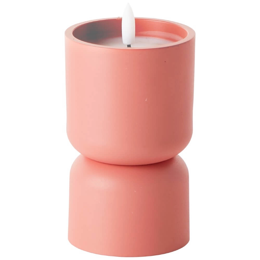 Lampe bougie Lovere orange 15cm Brilliant 4004353435478