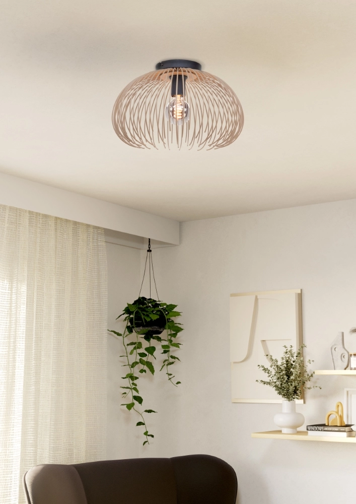 Plafonnier design Alhabia Ø 38,5cm brun sable Stars of Light 9008606353071