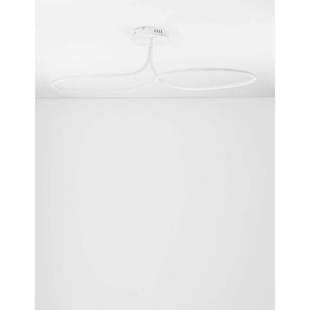 Plafonnier Fungo Bouclé blanc Lyora 5212017419897