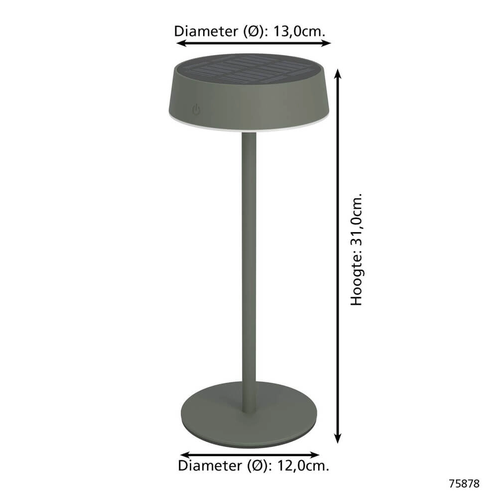 Lampe de table élégante Simeri Vert hybride Eglo 9002759758783