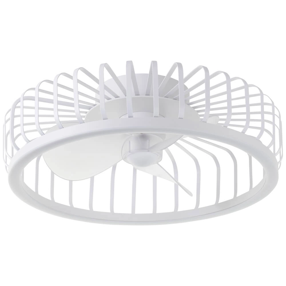 Ventilateur de plafond à lampe filaire Capo blanc Brilliant 4004353453427