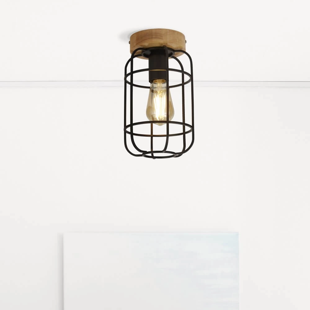 Plafonnier industriel Vision Ø 15 cm Searchlight 5053423227566