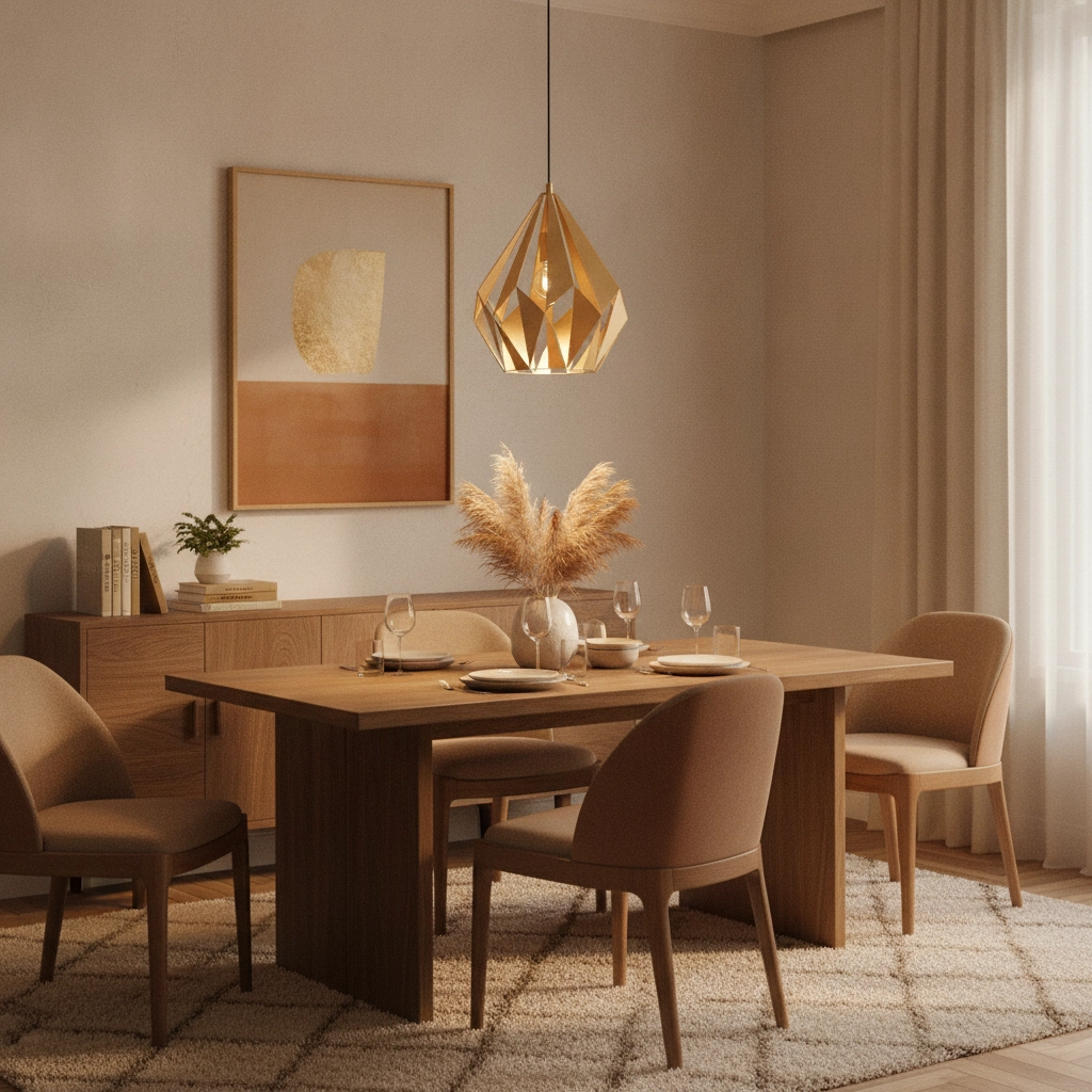 Lampe suspendue dorée Carlton Ø 38,5 cm