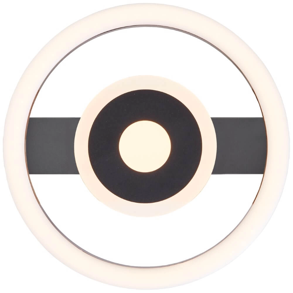 Plafonnier Maureen Ø 20cm noir Brilliant 4004353420047