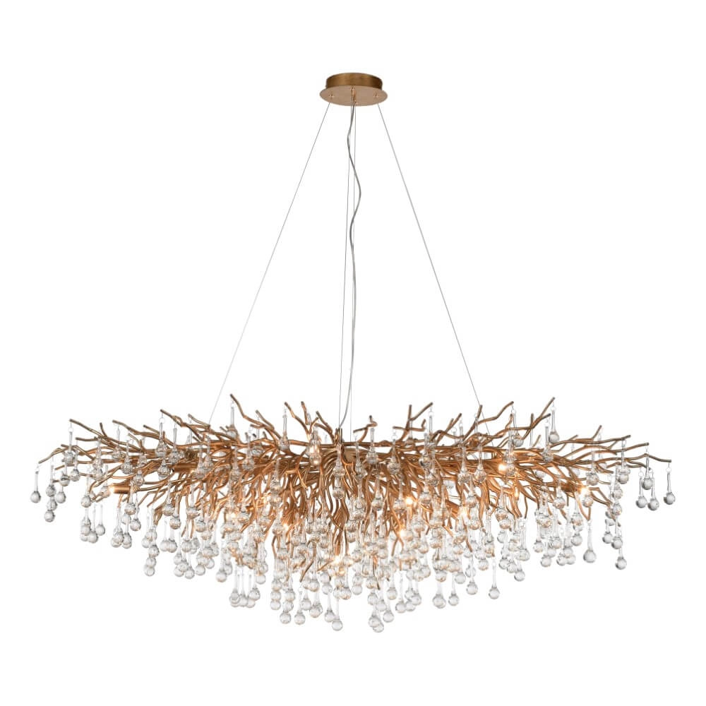 Grand lustre Icicle laiton antique Paul Neuhaus 4012248332917