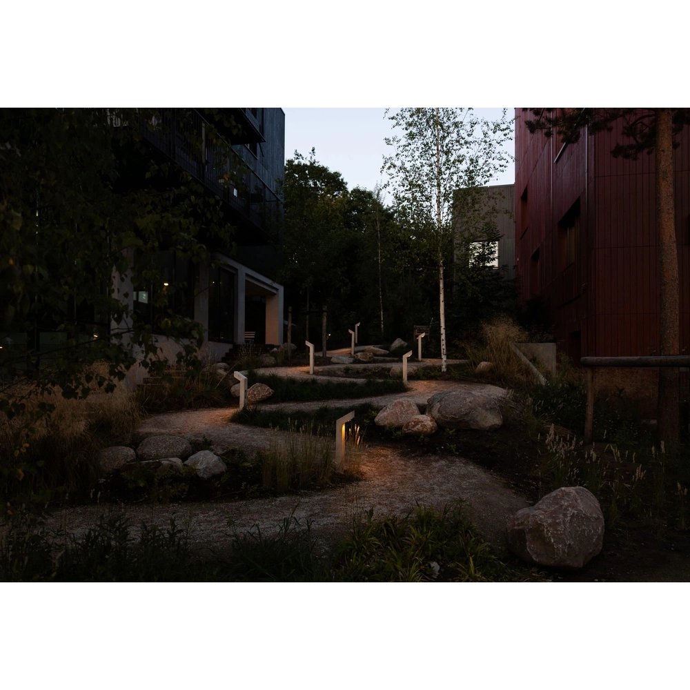 Éclairage de chemin en bois Punto Accoya - 100cm - 2700K Timberlab 8716803514041