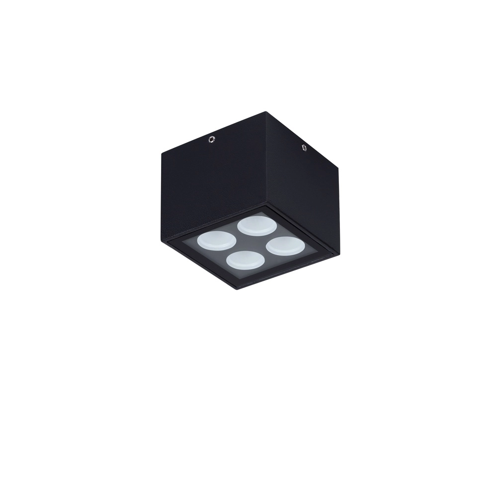 Plafonnier Jax carré 8cm anthracite Lyora 5212017470591