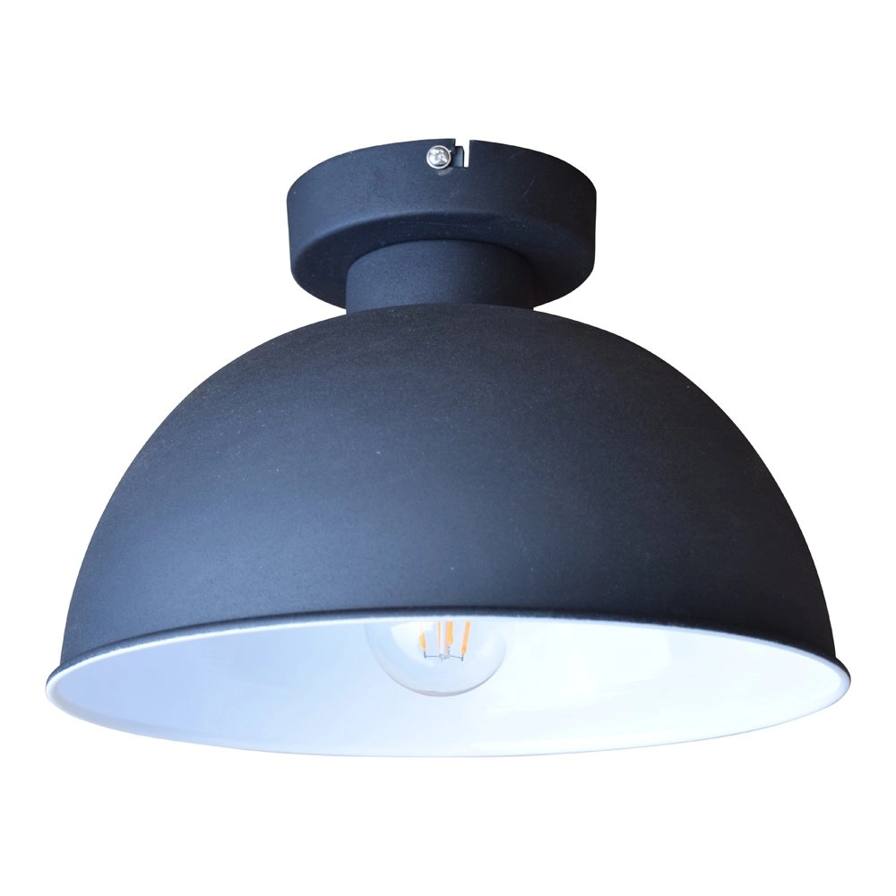 Lampe de plafond Industrial 30cm noir vintage Urban Interiors 8719325005639