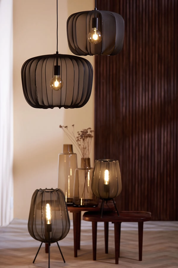 Suspension Bohème Plumeria noir Ø 40cm Light & Living 8717807651381