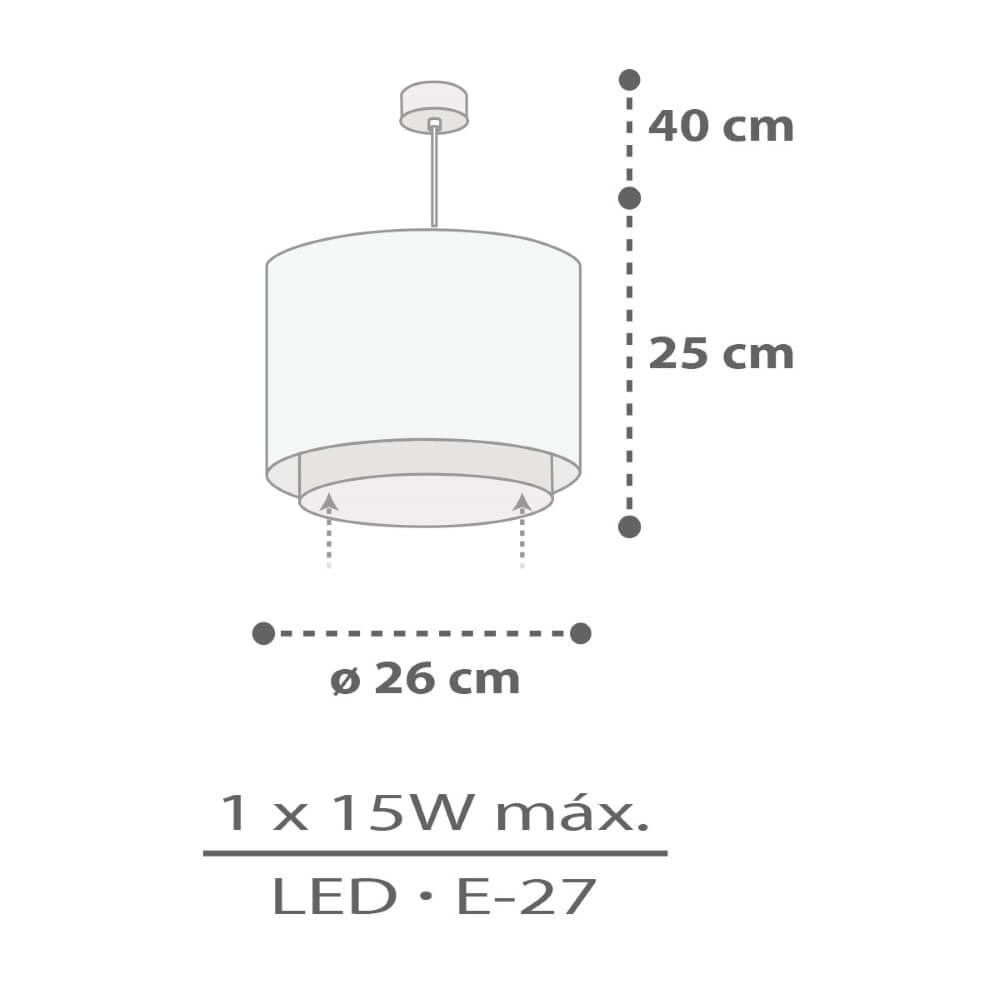 Lampe suspendue chambre d'enfant Rhino & Croco Ø 26 cm Dalber 8420406606224
