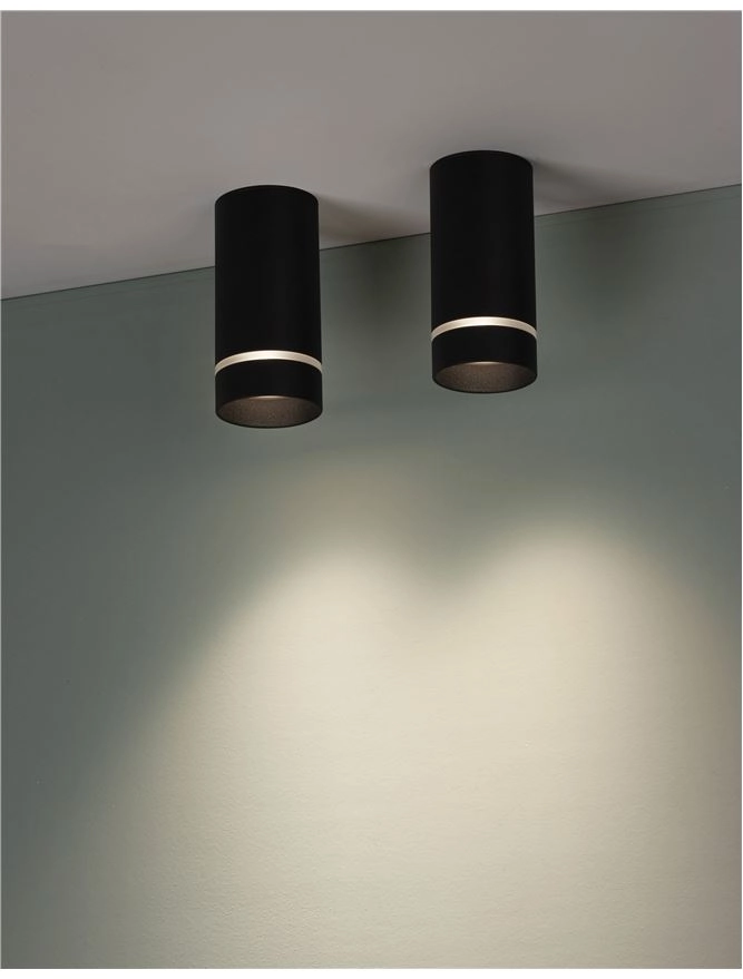Spot de plafond design Esca noir Lyora 5212017421036