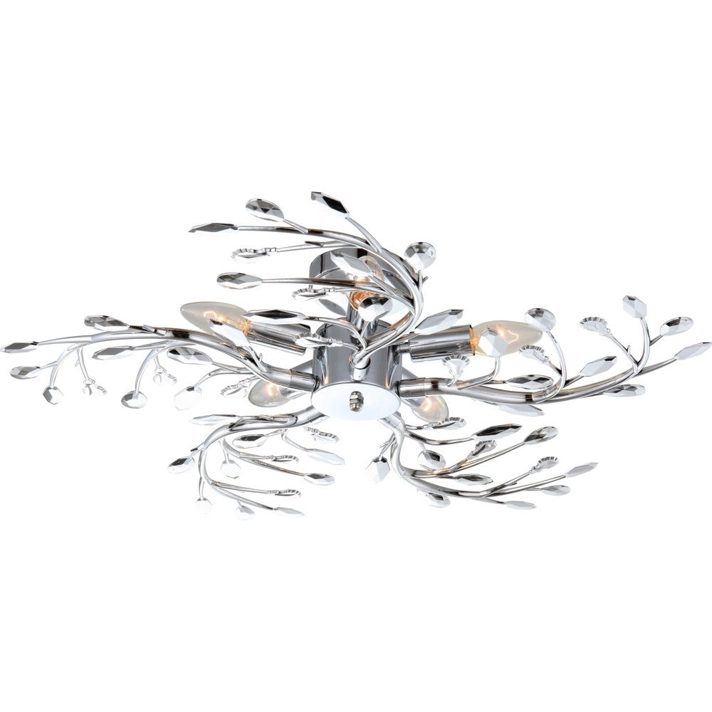 Lampe de plafond Flash chrome Ø 65cm