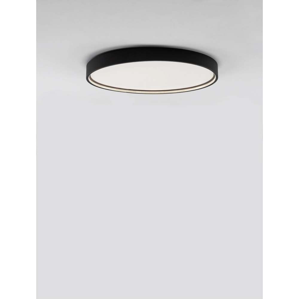 Plafonnier rond Olaf noir Ø 60cm Lyora 5212017431783