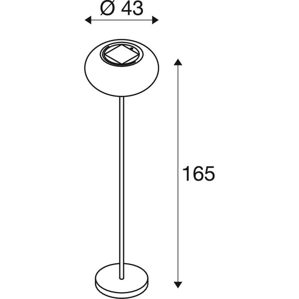 Lampadaire Adegan Solar Noir solaire SLV 4024163296649