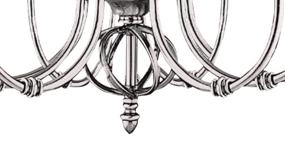 Lustre en argent antique Zanzibar Searchlight 5013874223852