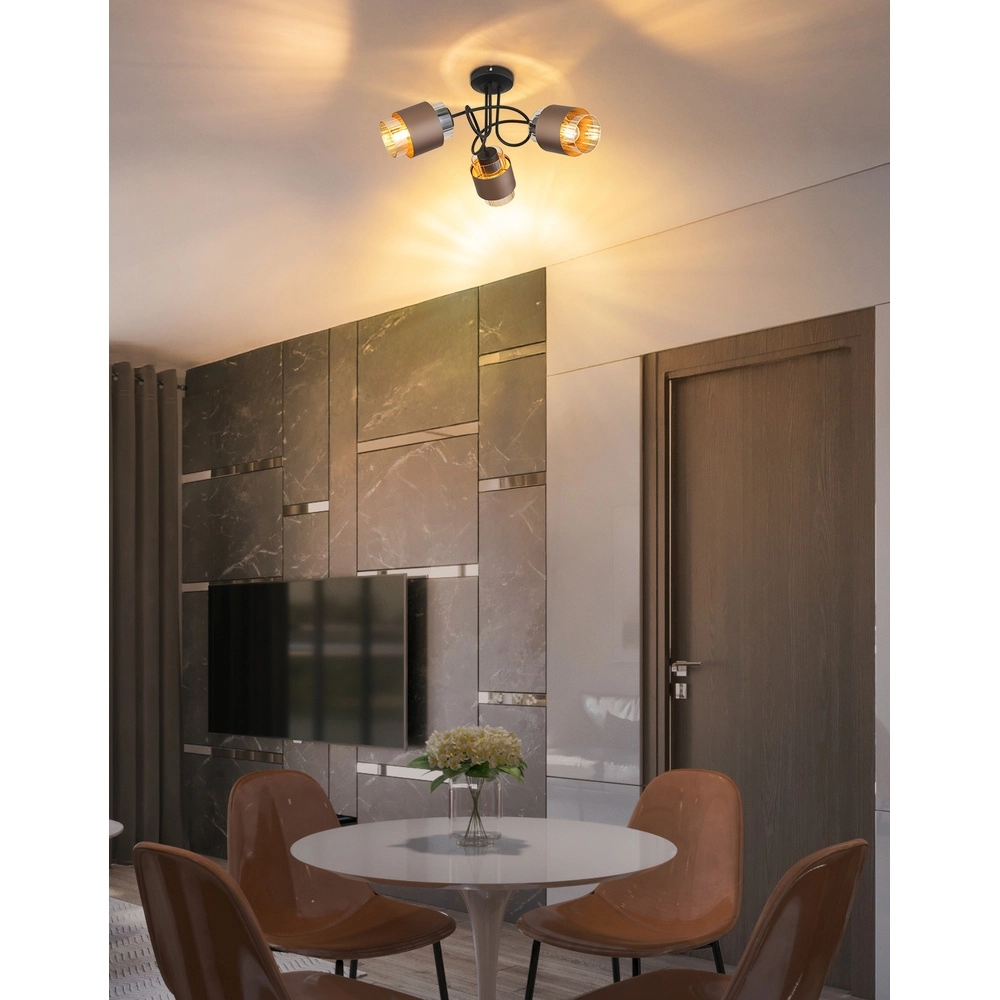 Lampe de plafond Milley 3-lumière Globo 9007371586349