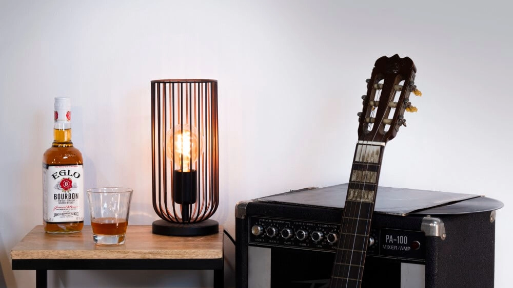 Lampe de table Roccamena Lampe fil de cage Eglo 9002759496463