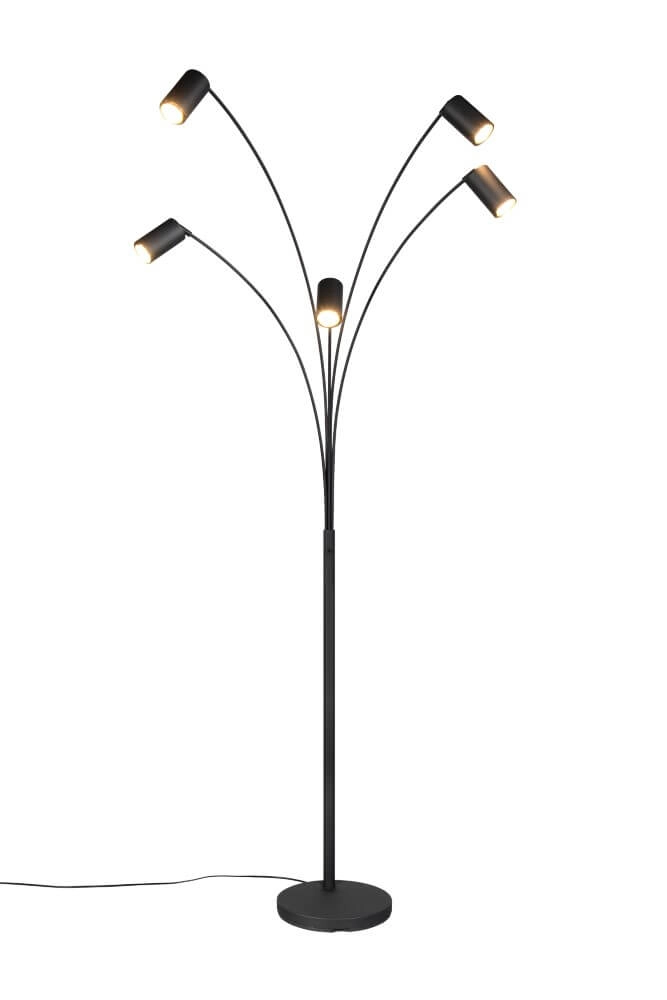 Lampadaire 5 lumières Marley Noir Trio 4017807612363