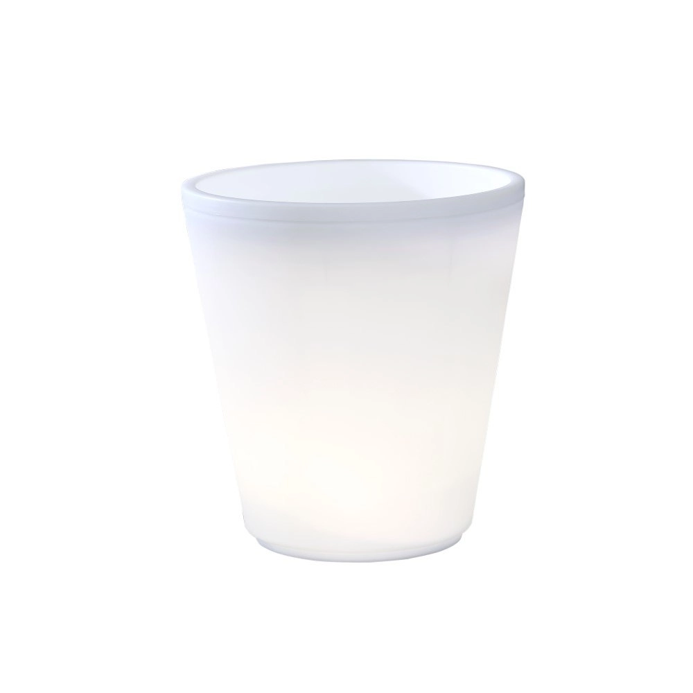 Pot de fleur LED Assisi LED 37cm - 12w - blanc