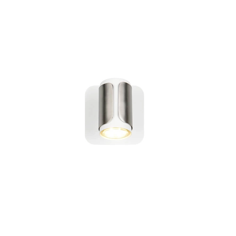 Spot monté en surface Gillan nickel avec blanc Trio 4017807641134