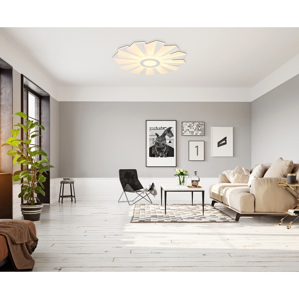 Conception de plafonds Alwina Blanc Globo 9007371519408