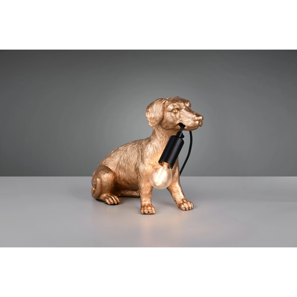 Lampe de table Rudi Chien Or Trio 4017807668162