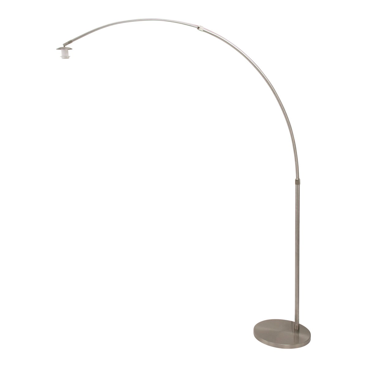 Lampe à arc Gramineus 50 Acier inoxydable avec abat-jour blanc Steinhauer 8712746118315